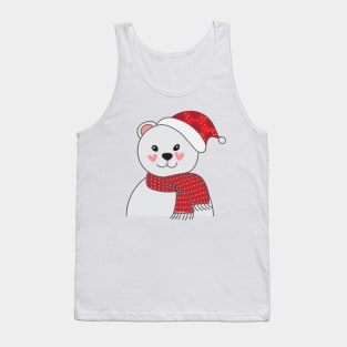 Cute Winter Polar Bear Tank Top